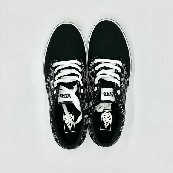 NEW Vans Atwood Checker Dot Black White Canvas Skate Shoe Men’s size 11 - Picture 10 of 13